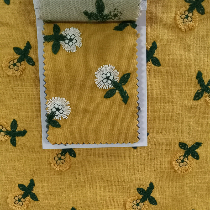 3D Flower Embroidery Fabric, for Dresses, 49 in Wide