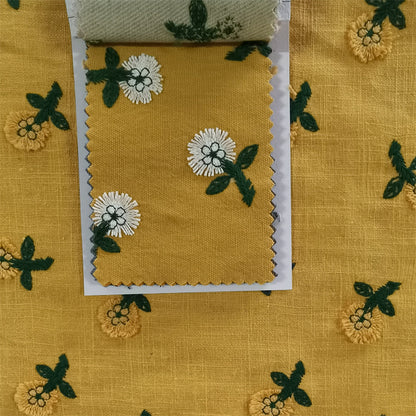 3D Flower Embroidery Fabric, for Dresses, 49 in Wide
