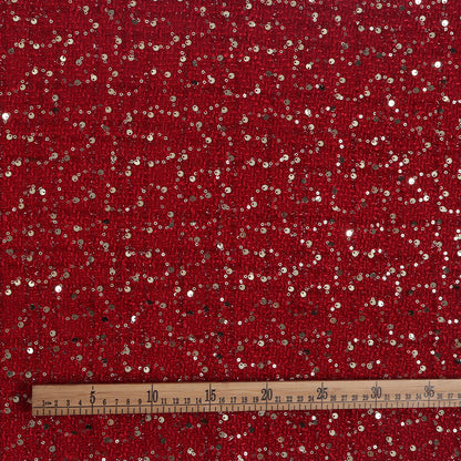 Sequin Plaid Tweed Fabric, 3 Colors for Dresses, Jackets & Decor - 3