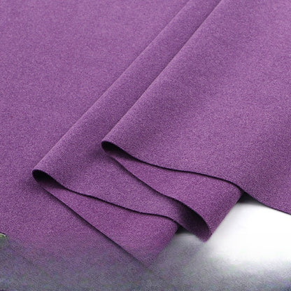 Double-Brushed Stretch Knit Fabric, Warm Cationic Polyester for Thermal Wear - Purple