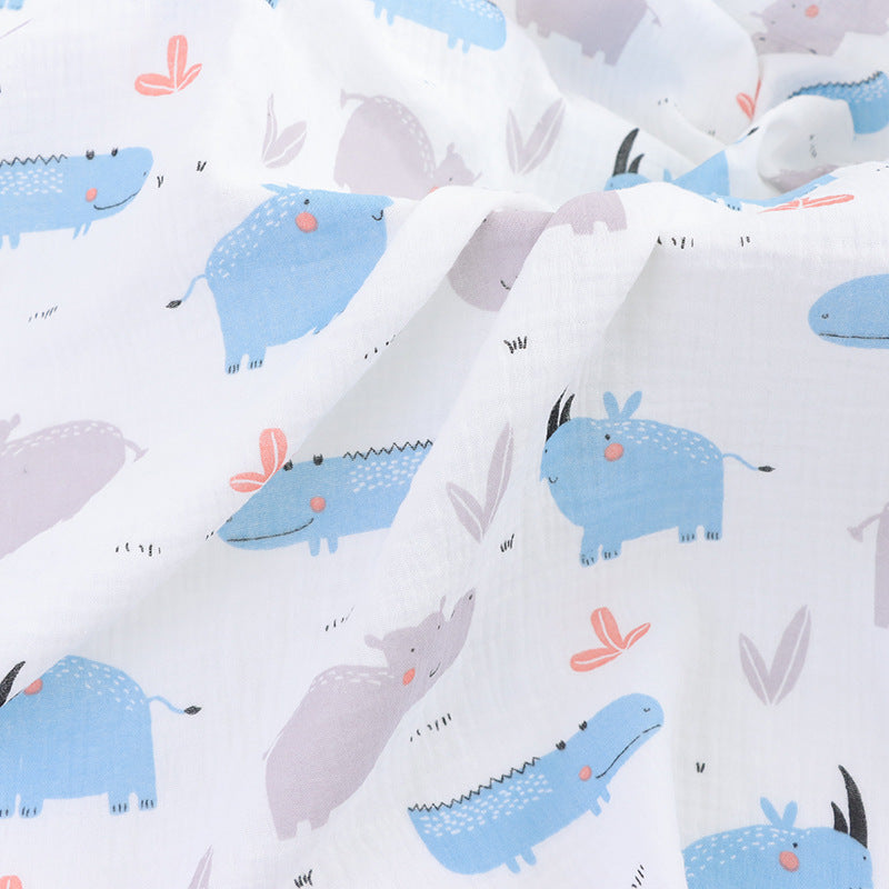 Cotton Double Gauze Fabric, Floral & novelty Prints (5)