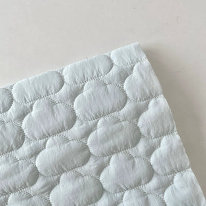 Cloud Quilted Fabric, Plush for Apparel & DIY, 51 in Wide - Cloud Light Blue