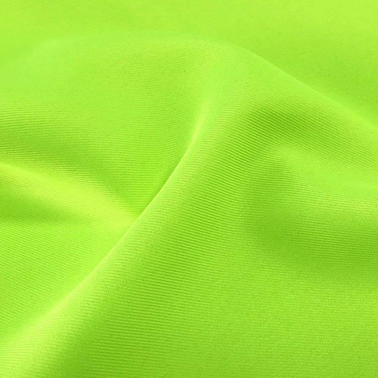 Uniform Fabric, Wool-Like Polyester for Workwear & Apparel - Neon Green