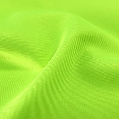 Uniform Fabric, Wool-Like Polyester for Workwear & Apparel - Neon Green