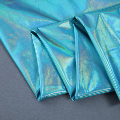 Iridescent Stretch Stage Fabric, for Backdrops & Costumes - Sky Blue