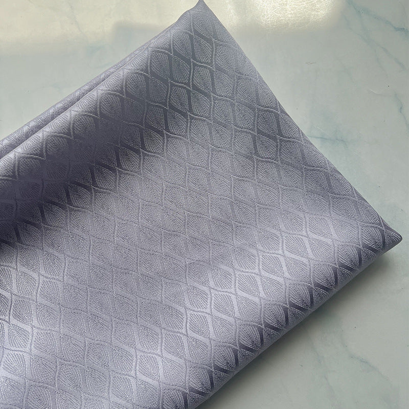 Viscose Floral Jacquard Fabric, for Hanfu & Qipao - Purple