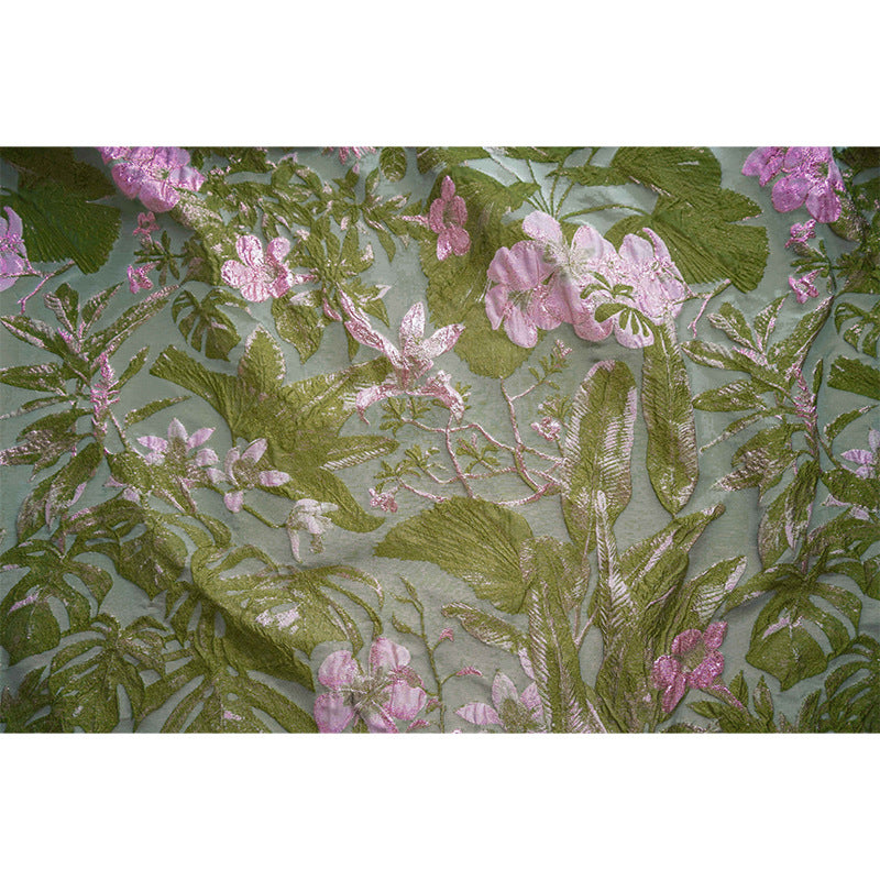 Crinkle Metallic Jacquard Fabric - Dress Apparel by the Yard