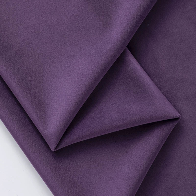 Pink Velvet Fabric, 17 Colors for Sofa Covers, Curtains & Backdrops - Deep Purple