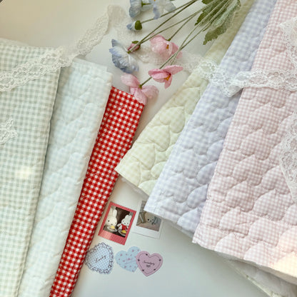 Cotton Quilted Puffer Fabric, Dopamine Colors, for Padded Wear, Bags & Pencil Cases