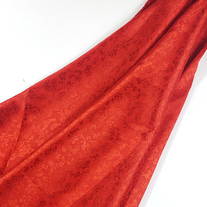 All-Over Dragon Satin Fabric By The Yard | 17 Colors, 47" Wide for Hanfu & Home Decor - Red