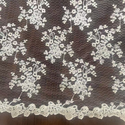 Diamond-Net Lace Trim Fabric, 120 g/m², 135 cm Wide, for Trim, Apparel & Craft