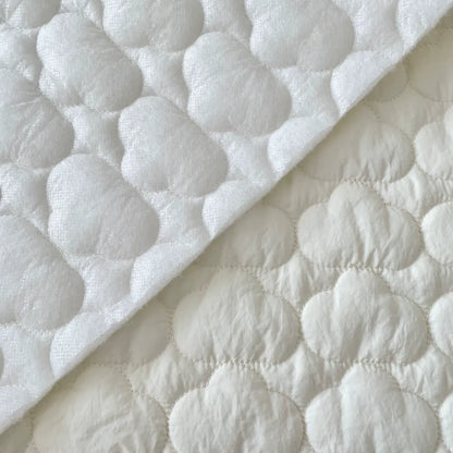 Cloud Quilted Fabric, Plush for Apparel & DIY, 51 in Wide - Cloud Cream