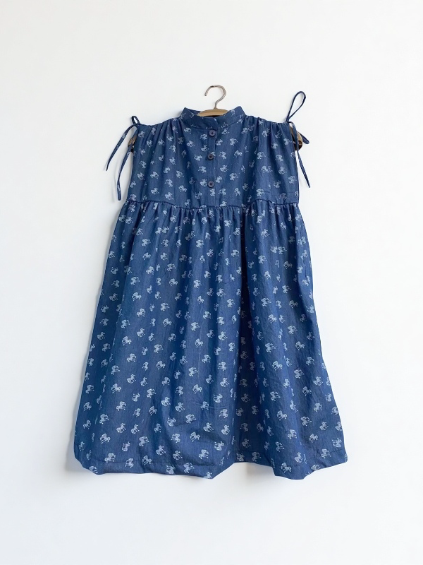 Cotton Denim Fabric, Washed Prints, for Dresses, Shirts & DIY