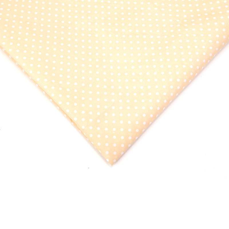 Floral Polyester Fabric - Bags & Craft by the Yard - Cream Yellow