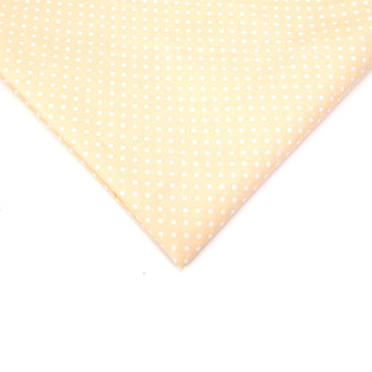 Floral Polyester Fabric - Bags & Craft by the Yard - Cream Yellow
