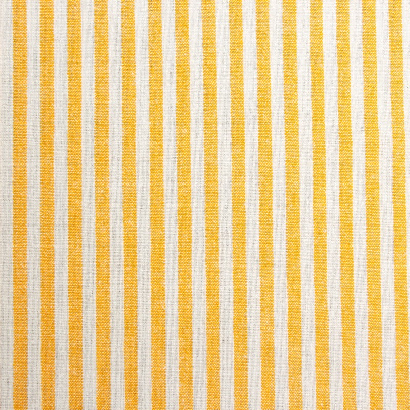 Washed Stripe Woven Cotton Fabric, Fine Stripes for Shirts & Crafts - Golden Yellow 4