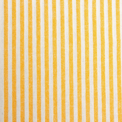Washed Stripe Woven Cotton Fabric, Fine Stripes for Shirts & Crafts - Golden Yellow 4