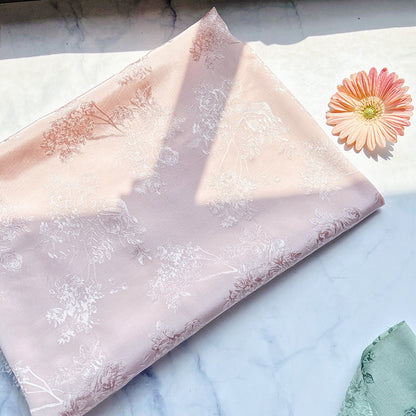 Rayon Jacquard Fabric, Hidden-Motif Hanfu Cloth - Pink