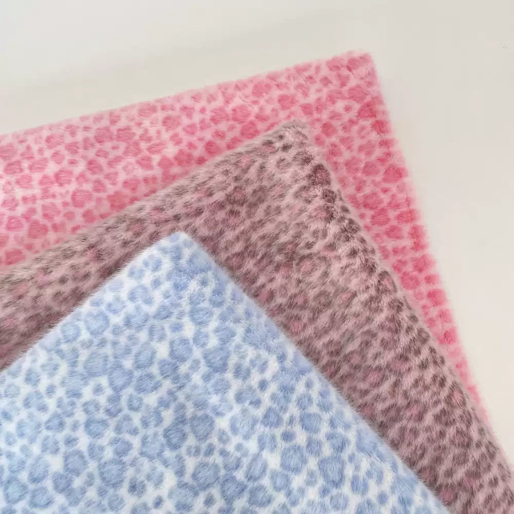 Polyester Leopard Fleece Fabric, for Cushions & Throws