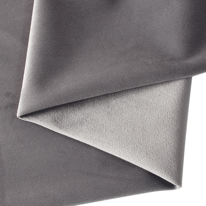 Thickened Velvet Fabric, 17 Colors for Sofa Covers, Curtains & Pillows - Medium Grey