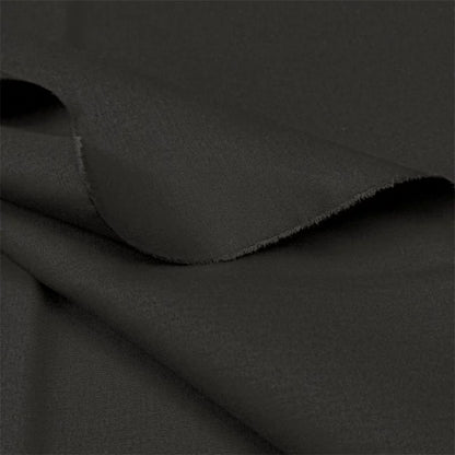 Combed Cotton Shirting, 40s Poplin, 59 in Wide - Black