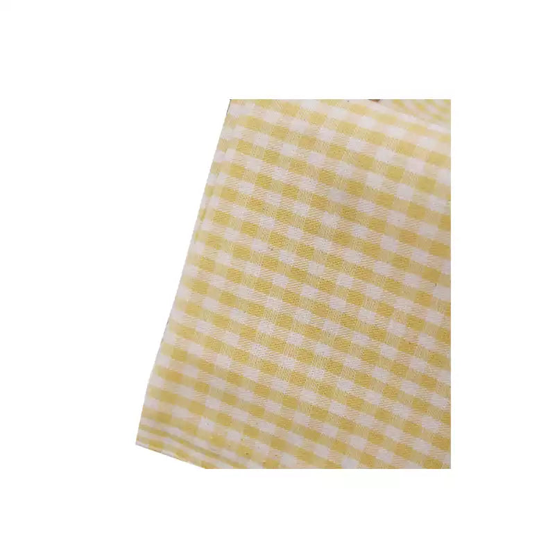 Thick Cotton Check Fabric for Sofa Covers, Curtains & Picnic