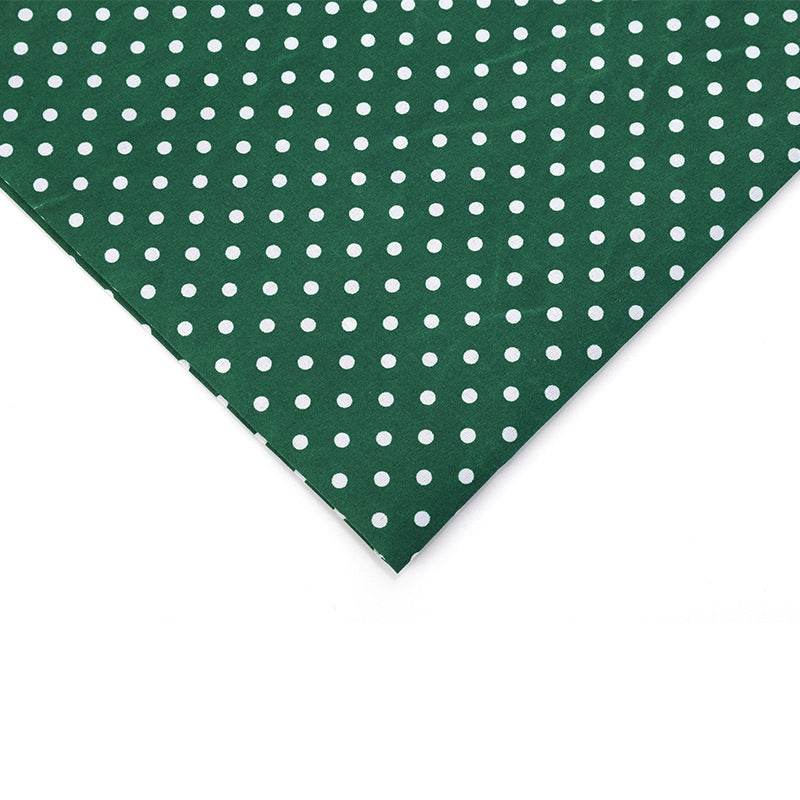 Floral Polyester Fabric - Bags & Craft by the Yard - Dark Green