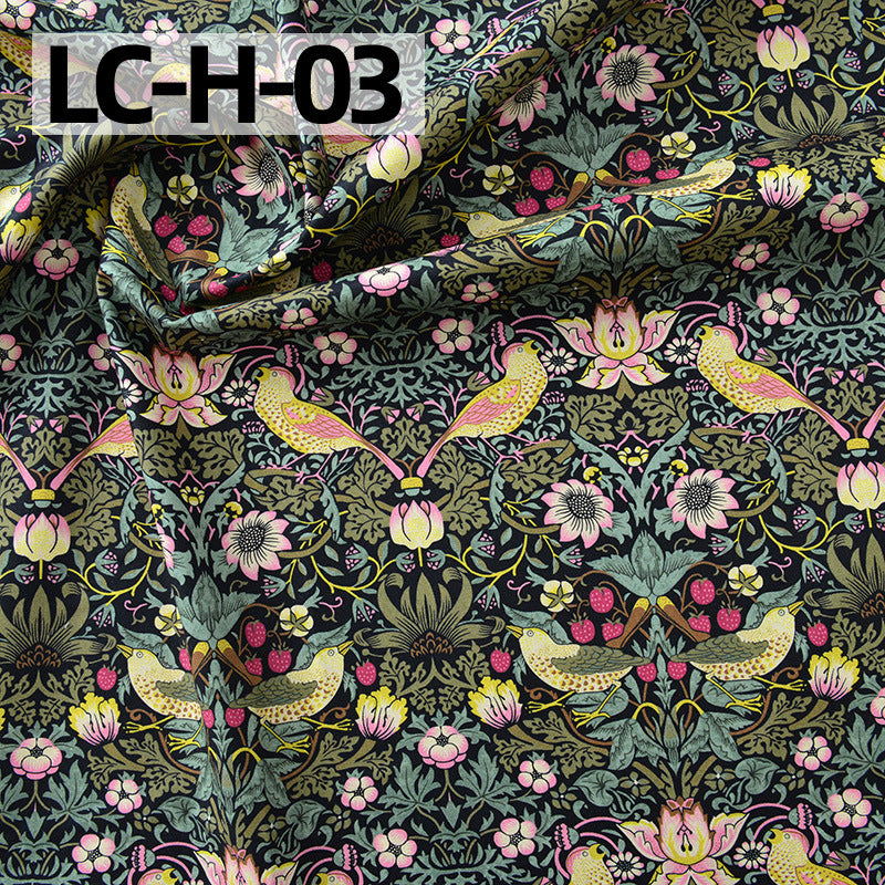 Floral Cotton Plain Fabric - Shirt & Dress by the Yard - LC-H-03