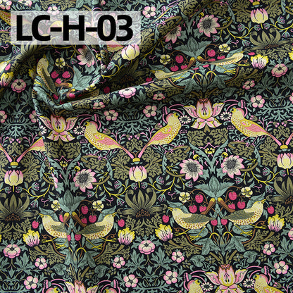Floral Cotton Plain Fabric - Shirt & Dress by the Yard - LC-H-03
