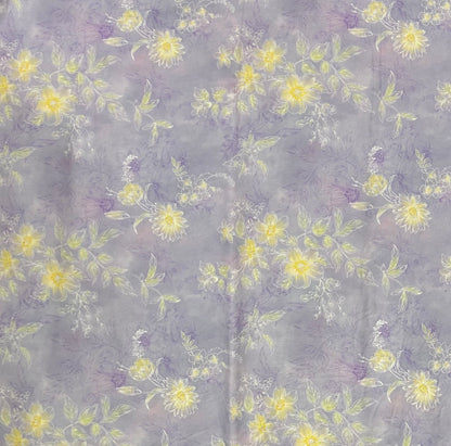 Rayon Fabric, Bauhinia Floral Print, for Dresses & Pajamas