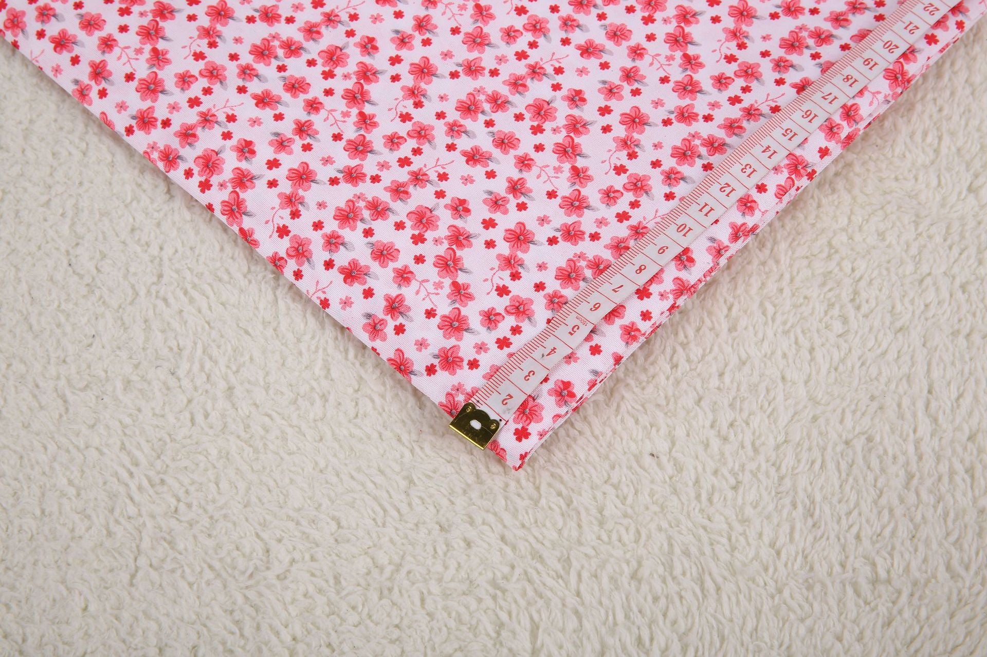 Polyester Orchid Print Fabric, for Hair Pieces & Crafts - Pink