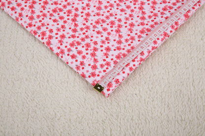 Polyester Orchid Print Fabric, for Hair Pieces & Crafts - Pink
