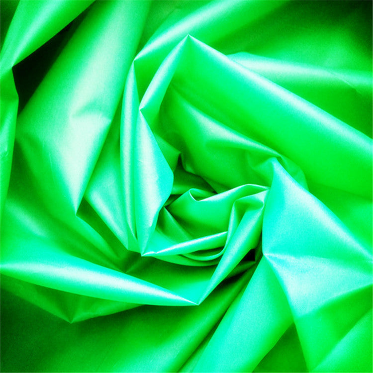 PU Coated Polyester Taffeta Fabric, Waterproof & Crisp - Green