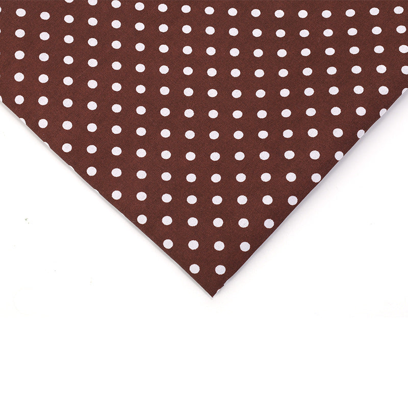 Floral Polyester Fabric - Bags & Craft by the Yard - Brown