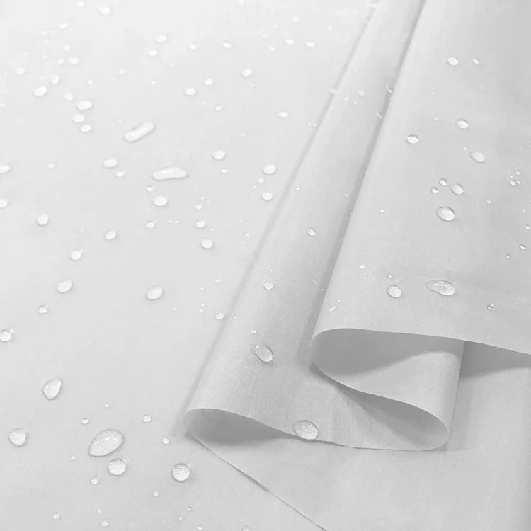 Waterproof Fabric, 150cm Polyester for Umbrellas, Tents & Curtains - White