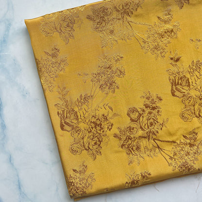Rayon Jacquard Fabric, Hidden-Motif Hanfu Cloth - Yellow