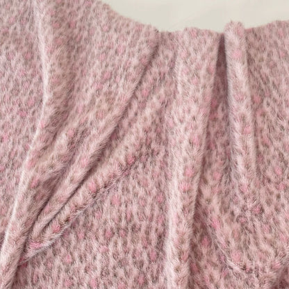 Polyester Leopard Fleece Fabric, for Cushions & Throws - Purple Pink