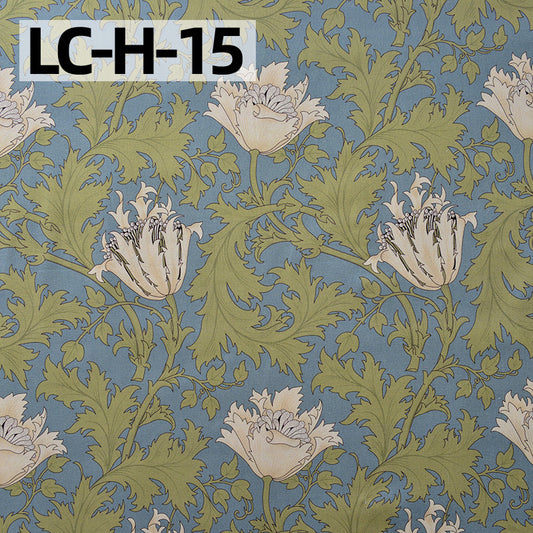 Floral Cotton Plain Fabric - Shirt & Dress by the Yard