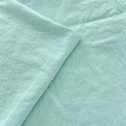 Polyester Crinkle Mint Fabric, for Tops & Table Linens