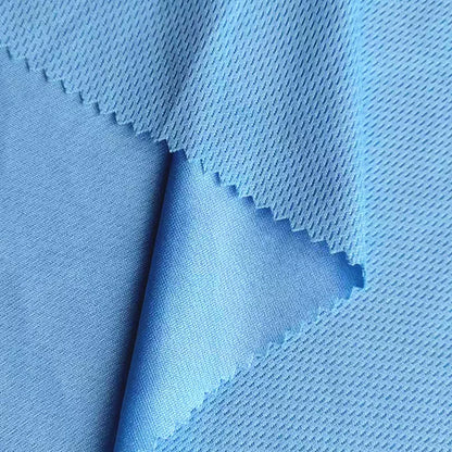 Moisture-Wicking Birdseye Polyester Knit Fabric, 4-Way Stretch