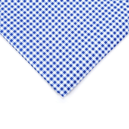 Check Polyester Fabric - Bags & Craft by the Yard - Dark Blue