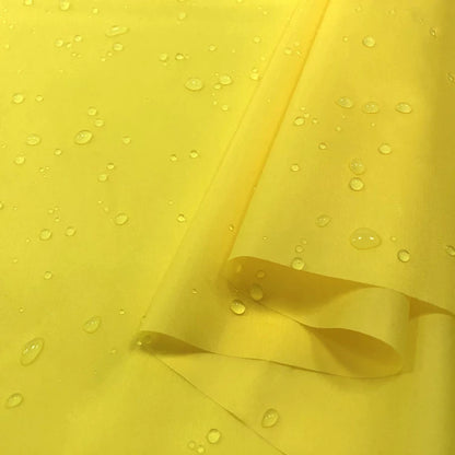 Waterproof Fabric, 150cm Polyester for Umbrellas, Tents & Curtains - Yellow