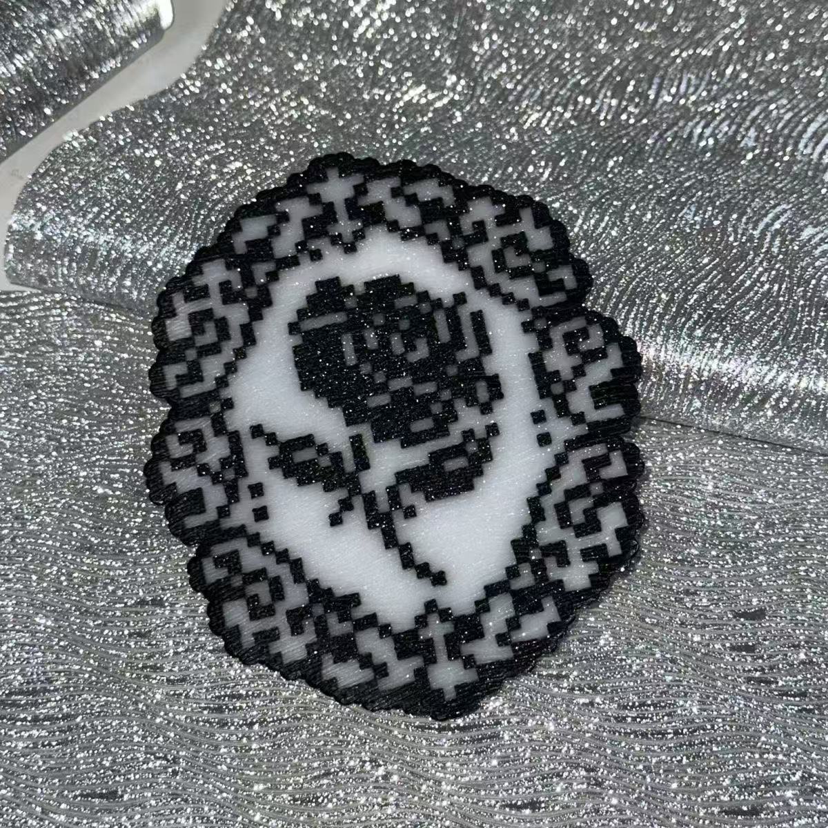 Silver Glitter Melt Bead Fabric By The Yard | 1 Color, 54" Wide for Shoe Decor & DIY Craft