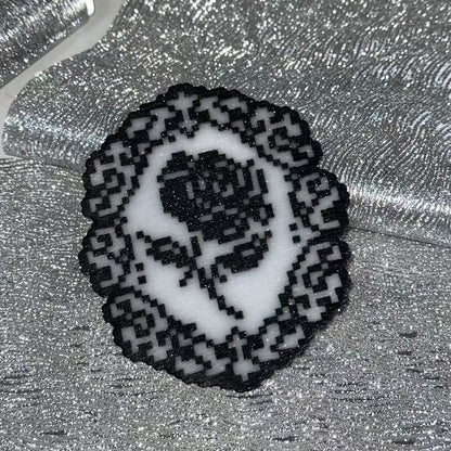 Silver Glitter Melt Bead Fabric By The Yard | 1 Color, 54" Wide for Shoe Decor & DIY Craft