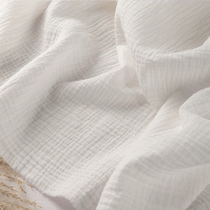 Double Crinkle Gauze Cotton, Solid Cloth for Bibs & Blankets - Off White
