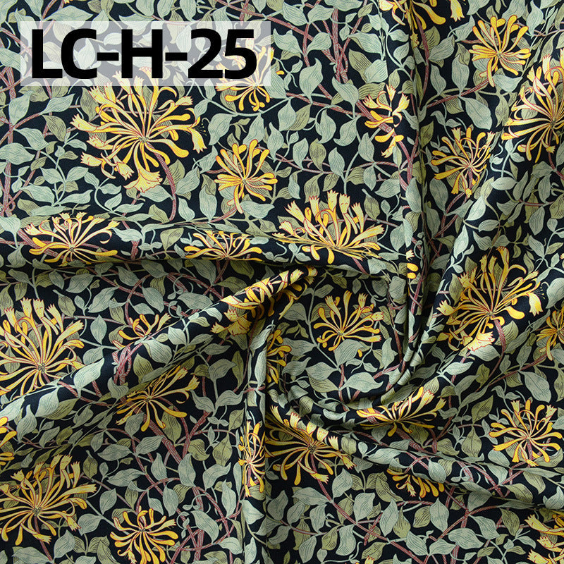 Floral Cotton Plain Fabric - Shirt & Dress by the Yard - LC-H-25