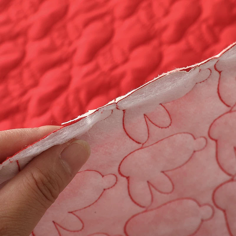 Bunny Quilted Fabric, Cute for Coats & DIY, 51 in Wide
