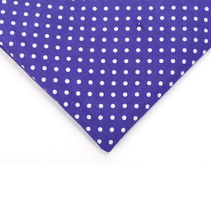 Floral Polyester Fabric - Bags & Craft by the Yard - Navy Blue
