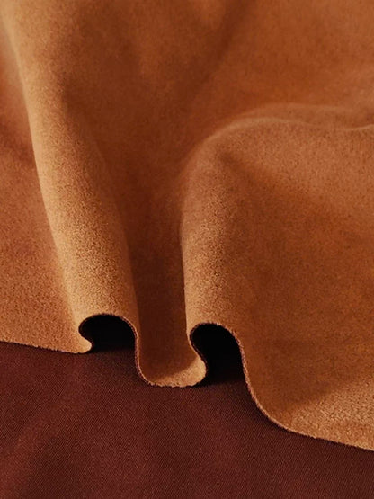 Brown Suede Upholstery Fabric for Sofa Covers & Cushions