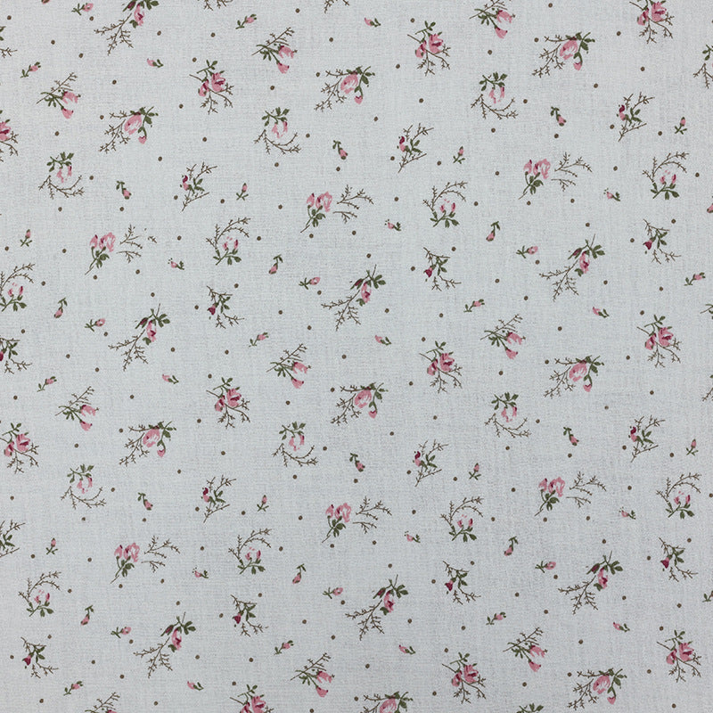 Cotton Double Gauze Fabric, Small Floral & Bow Prints (6) - Small Floral 1